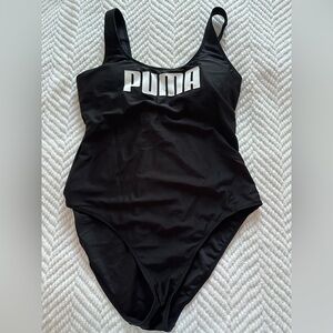 PUMA Women’s One-Piece Swimsuit Black